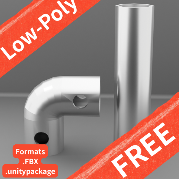 【無料サンプル】ストレートパイプ＆L字クランプセット/【FREE】Industrial Pipe & L-Clamp Set