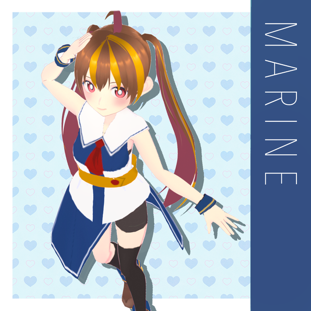 オリジナル3Dモデル - MARINE（デモ版）ver0.9