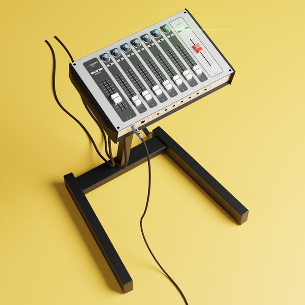 【3Dモデル】キューボックス レコーディング小物 ヘッドフォンコード付き