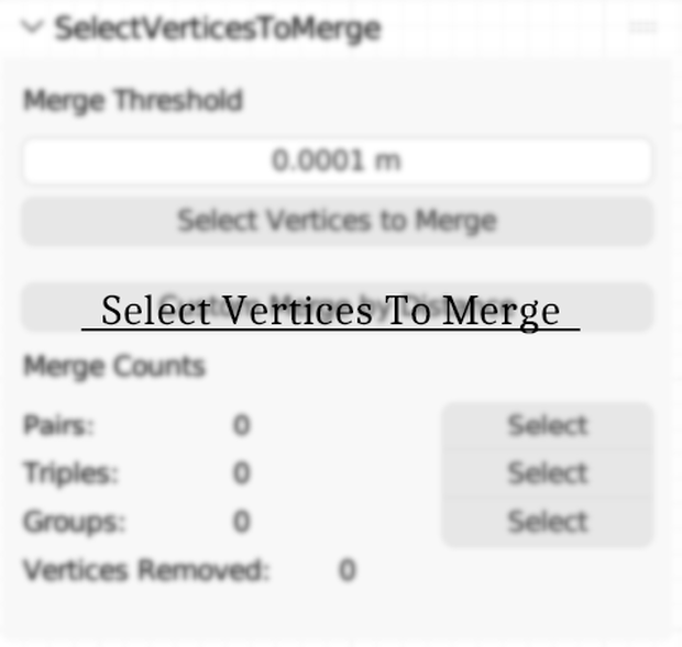 【無料】Select Vertices To Merge [Blender3.5.1 4.2対応]