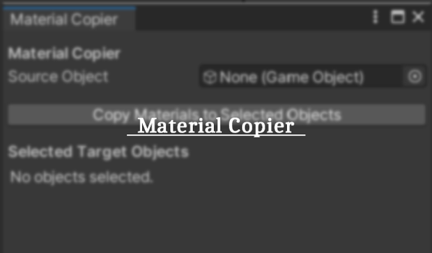 【無料】Material Copier [Unity2022.3.22f1対応]