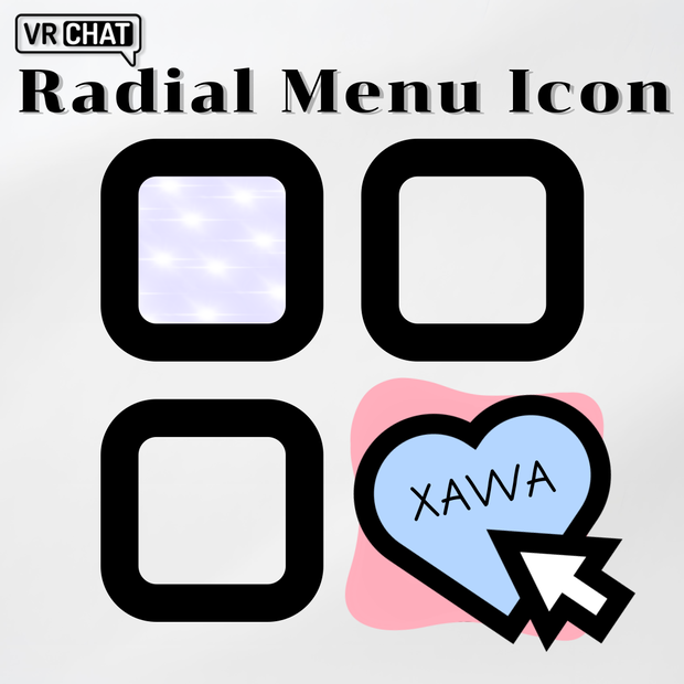 【無料】VRCラジアルメニューアイコンです / [Free] VRC Radial Menu Icon - by xawa