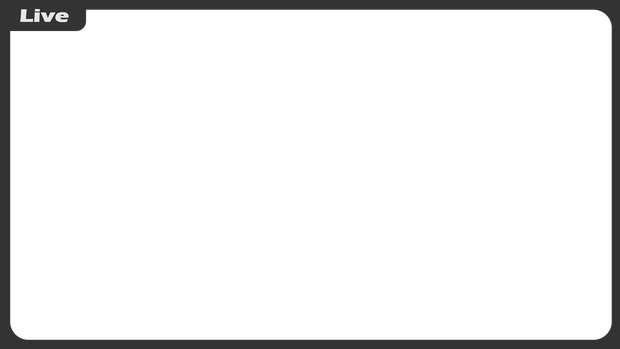 【文字が動く】配信用「Live」外枠フレーム