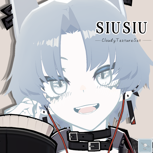 ☁【SIUSIUちゃん用】雲の瞳テクスチャーセット☁Cloudy Eyes & body & Nail & Hair texture ☁テクスチャーセット