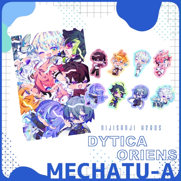 【非公式】MECHATU-Aステッカー&ポストカード - Δlatta - BOOTH