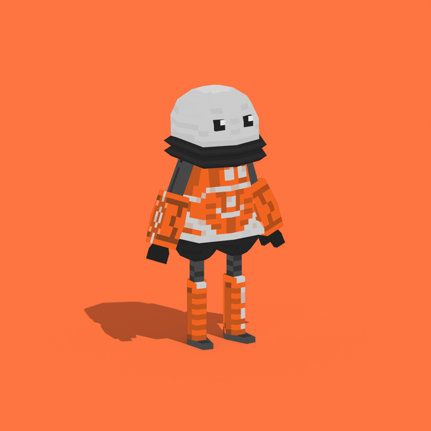 db-01 | ドット絵スタイルのローポリロボット