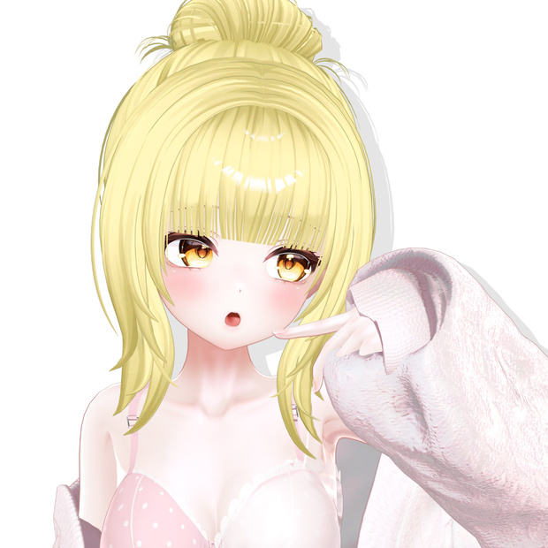 【9 アバター対応】【VRC Hair】 Odango hair / お団子ヘア