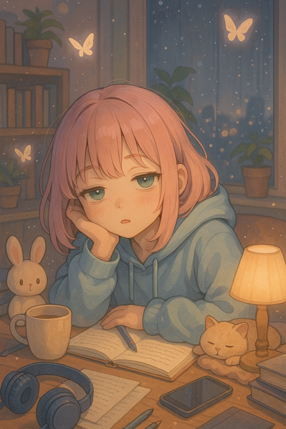 Sleepy Lo-Fi Room Collection｜ウトウト・シリーズ高解像度素材16枚セット