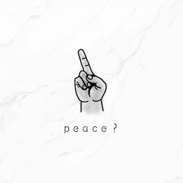 free tattoo『peace？』