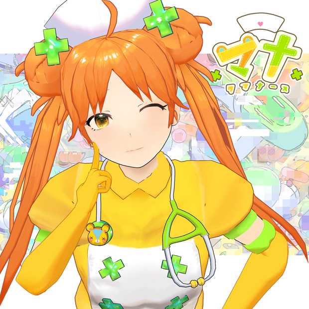 【無料配布】オリジナル３Dモデル「マナ」