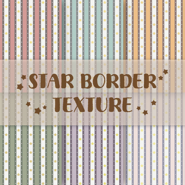【背景素材】STAR BORDER TEXTURE