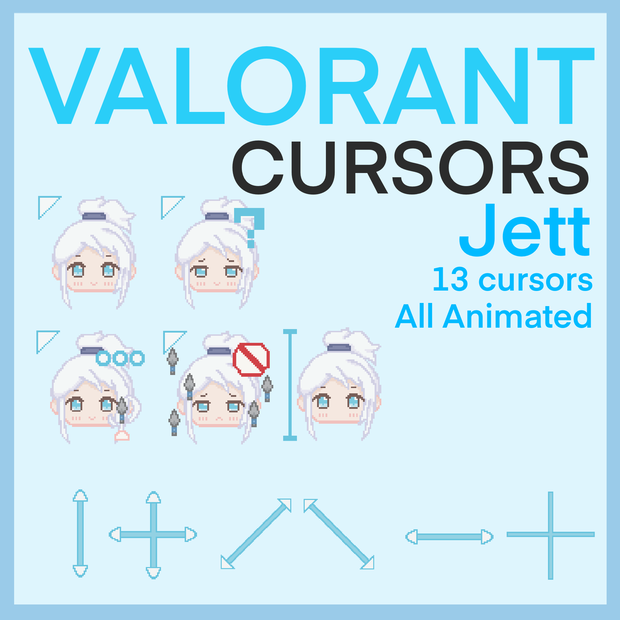 -VALORANT-JETT'Sマウスカーソル/MOUSE CURSORS