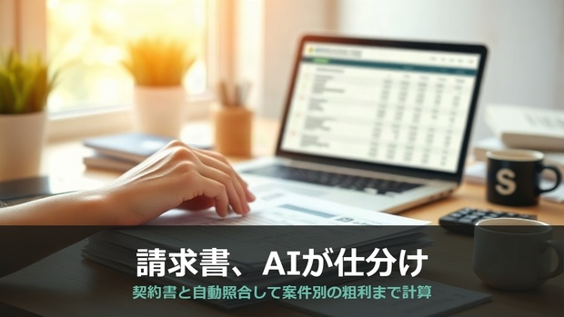 AI書類管理・案件別利益管理システム スターターキット｜請求書をAIが自動仕分け・案件別に粗利計算