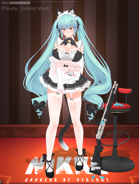 NIKKE PrivatyUnkindMaid ver1 PMX NANODA_SP MMDモデル