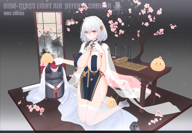 Azurlane HMS Sirius &Bunny ver1.1  NANODA-SP  MMD model