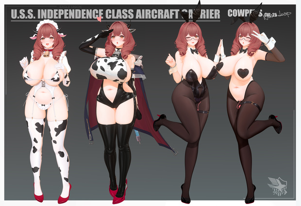 Azurlane  USS Cowpens  ver1.0  NANODA-SP MMD model