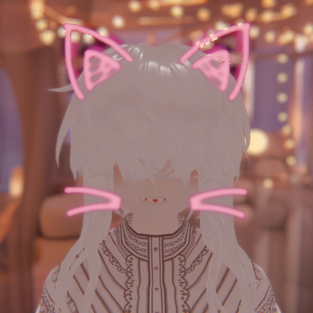 【VRC】アニメーション付き落書き風動物耳