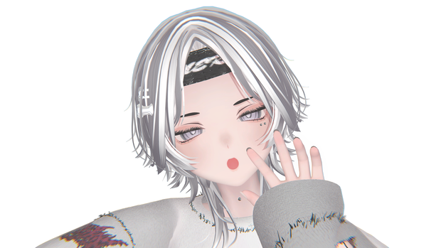 【Kuuta】ピアス 3種類【VRChat想定】