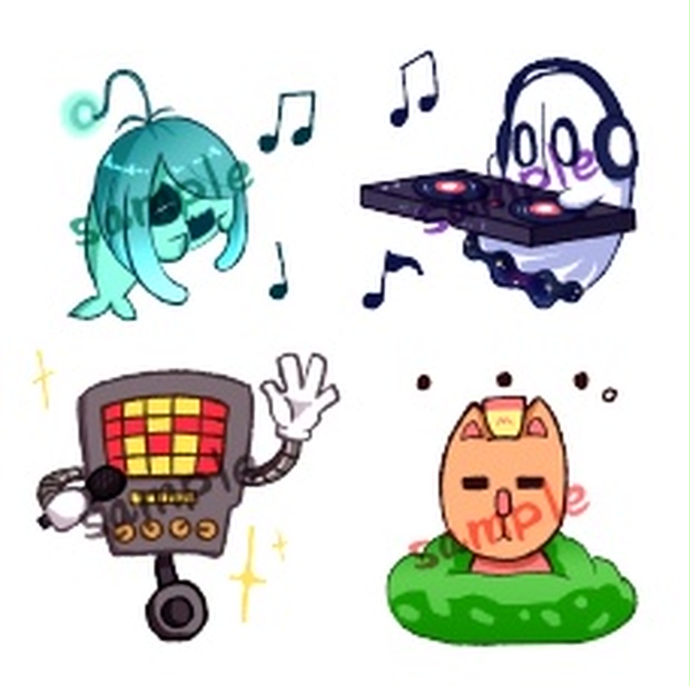 Mttバンドミニステッカーセット スミトカマ堂 Booth