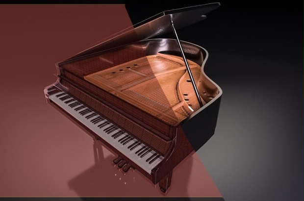 grandpiano グランドピアノ 3Dモデル