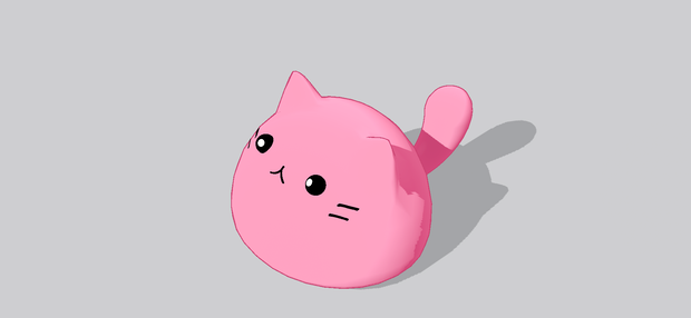 【無料】一頭身（風）VRMアバター「まんじゅうにゃんこ」