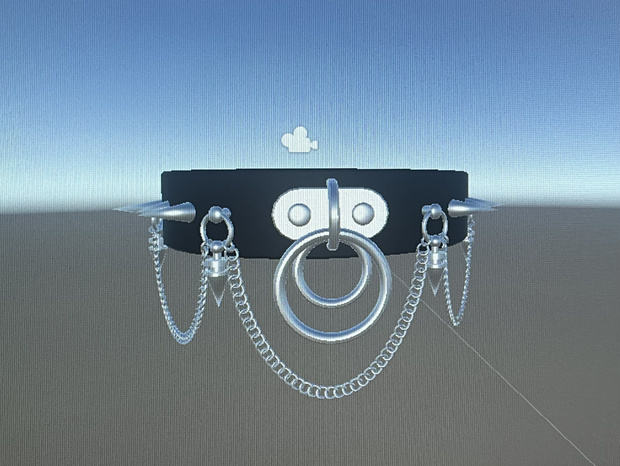 Ring Choker　リングチョーカー　チェーン付き