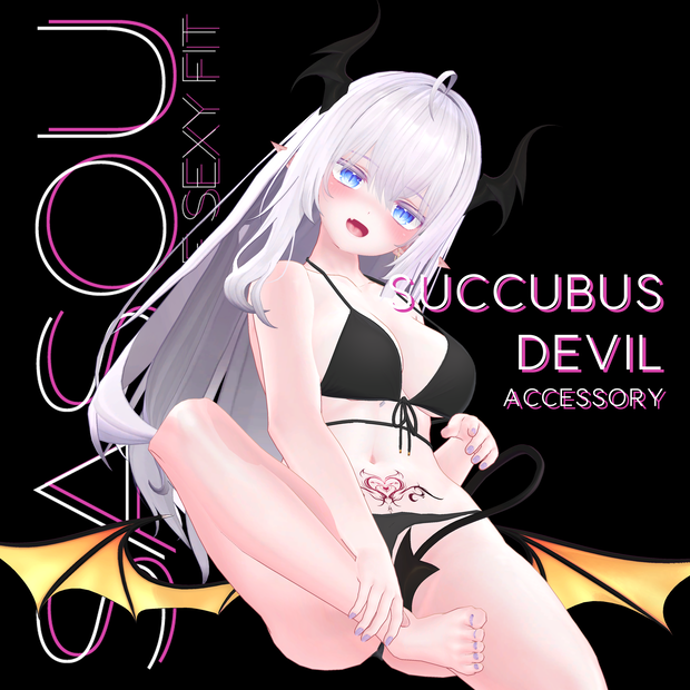 【Succubus Devil Accessory Set】 - 12 Avatars