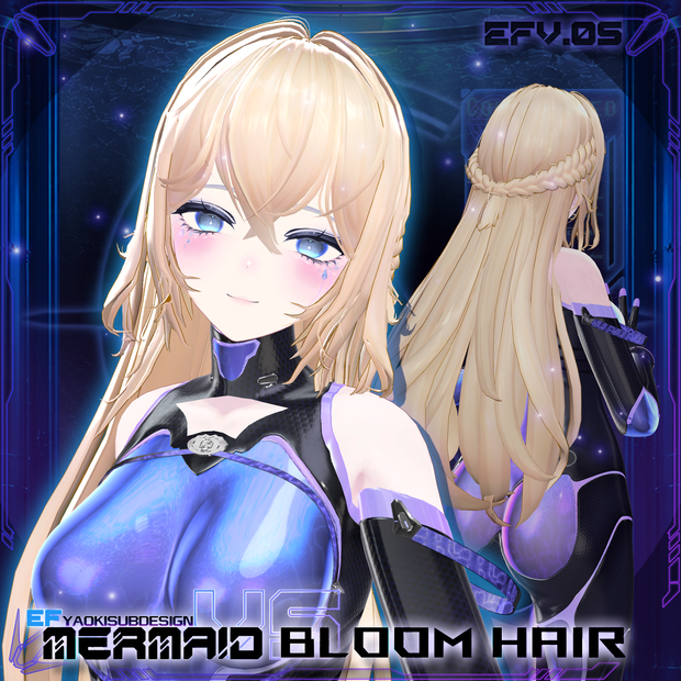 Mermaid Bloom HairCut 【複数アバター対応】