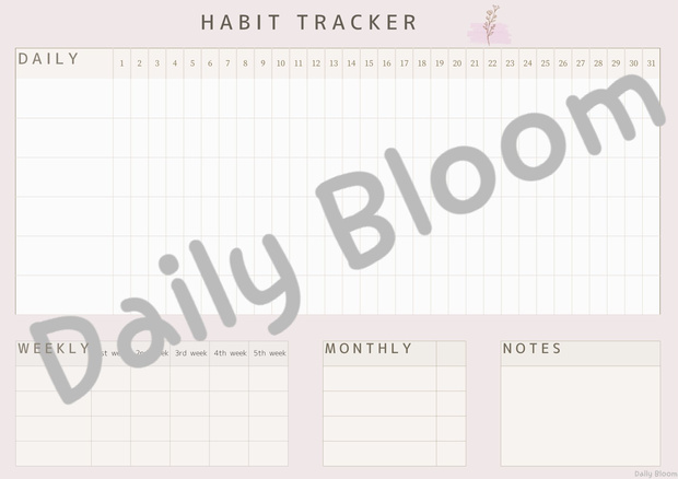 HABIT TRACKER- simple 