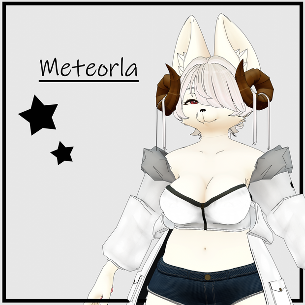 VRchat向けオリジナル３Dケモノアバター「Meteorla(メテオラ)」