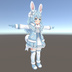 【清楚系】雪うさぎ少女 3Dアバター リギング済み【VRChat・VRM対応】 - cker thumb 6