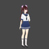 【無料配布】JK黒咲ミナト｜SwayRise（揺れ物）調整済みVRMモデル（V1.1） - projectcorelinjp thumb 2
