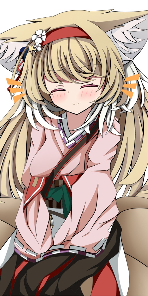 着物壁紙スズラン【スマホ壁紙】