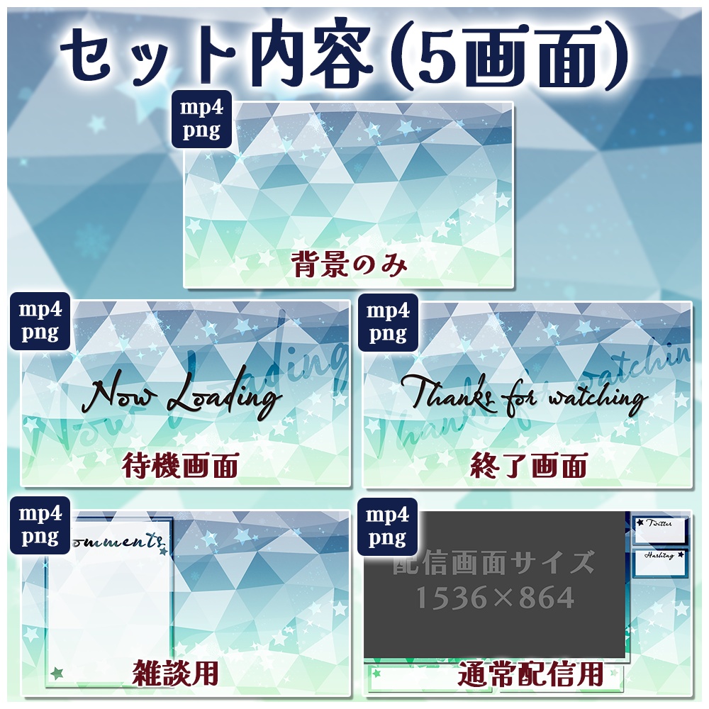 動く配信画面(Snow Fruits)