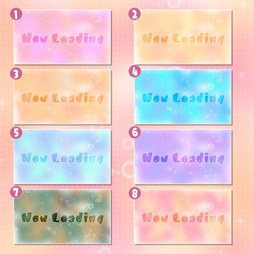 動く配信画面(キュートバブル)