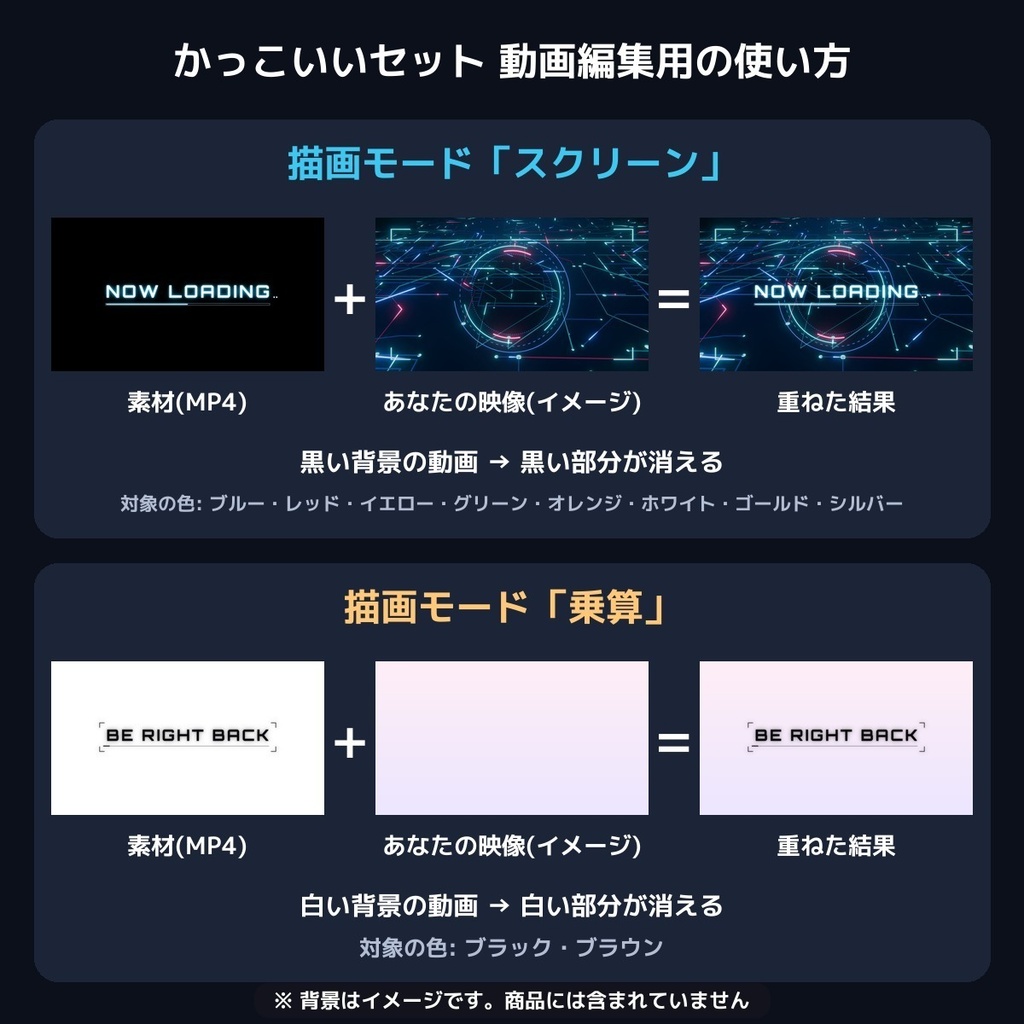 【配信素材】動く文字素材 かわいい&かっこいい(NOW LOADING 他10種・背景透過・OBS/動画編集対応)