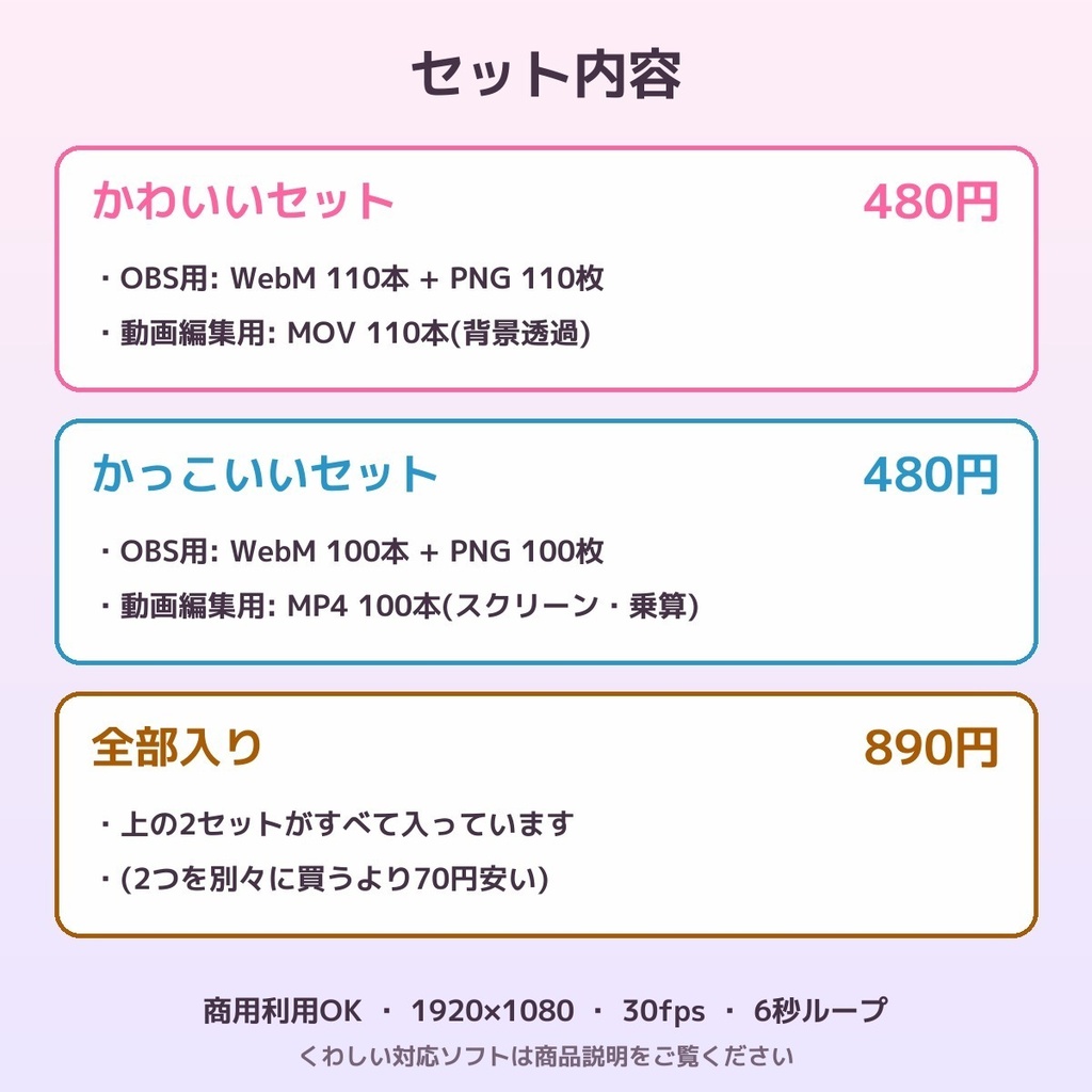 【配信素材】動く文字素材 かわいい&かっこいい(NOW LOADING 他10種・背景透過・OBS/動画編集対応)