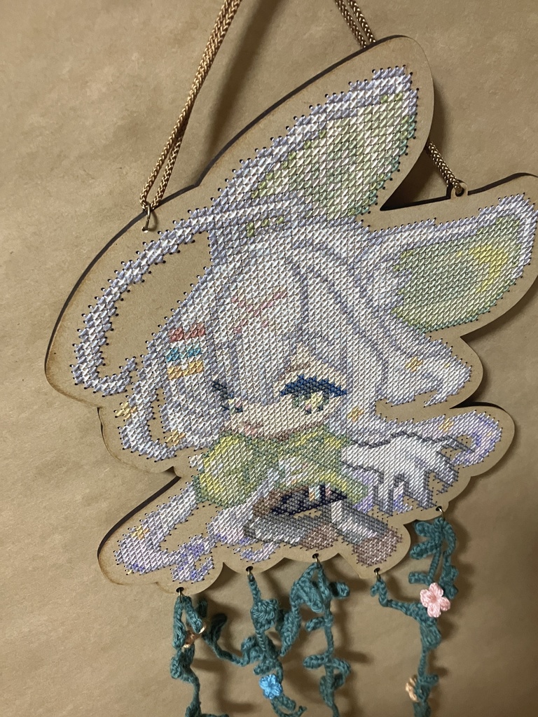 【オリジナル】壁掛けインテリア🌱【クロスステッチ】