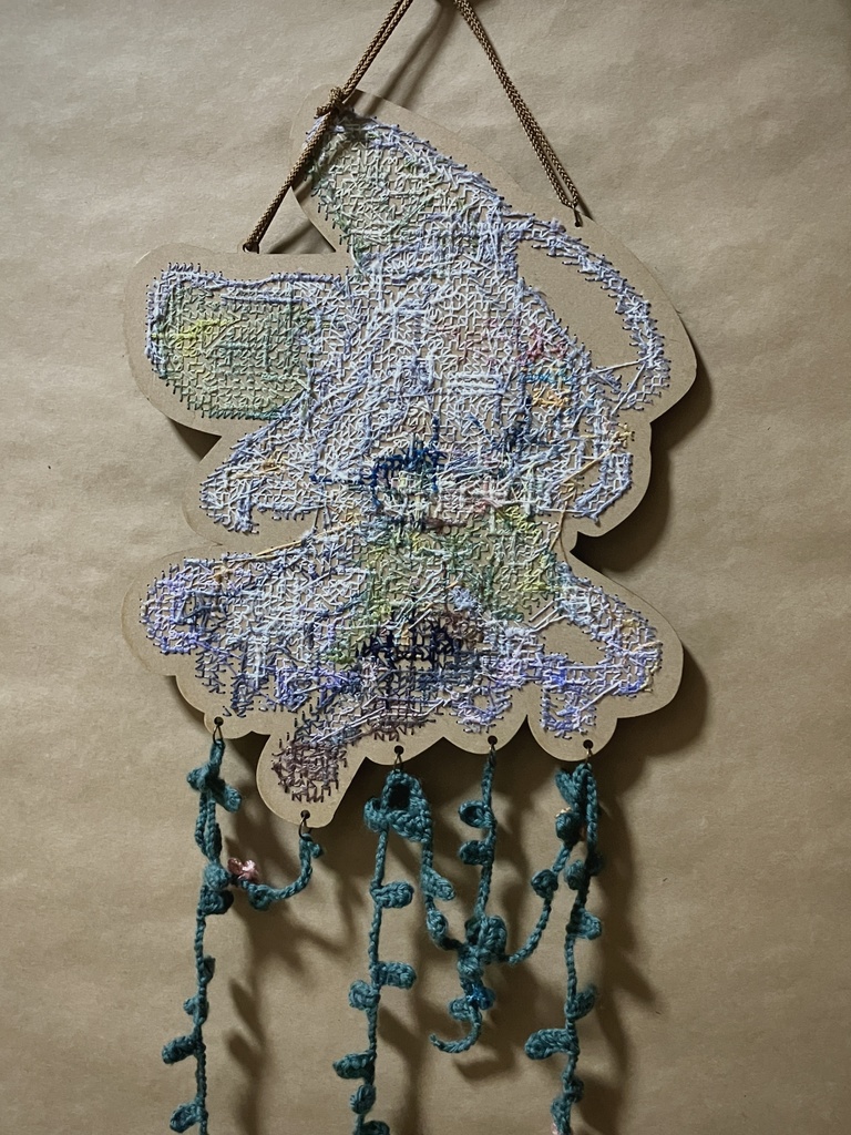 【オリジナル】壁掛けインテリア🌱【クロスステッチ】