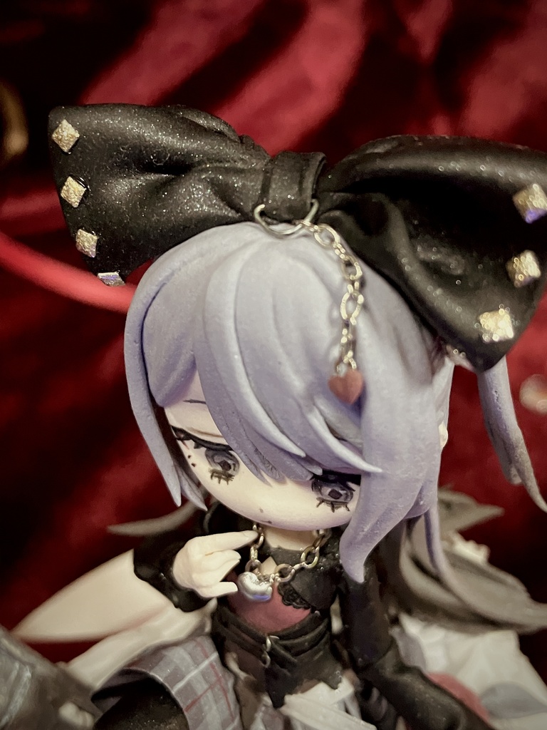 【オリジナル】粘土フィギュア🍰🎀🖤【ヴィネット風】