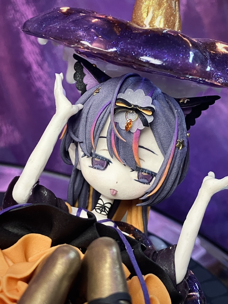 【オリジナル】粘土フィギュア🎃🌙🔮【ヴィネット風】