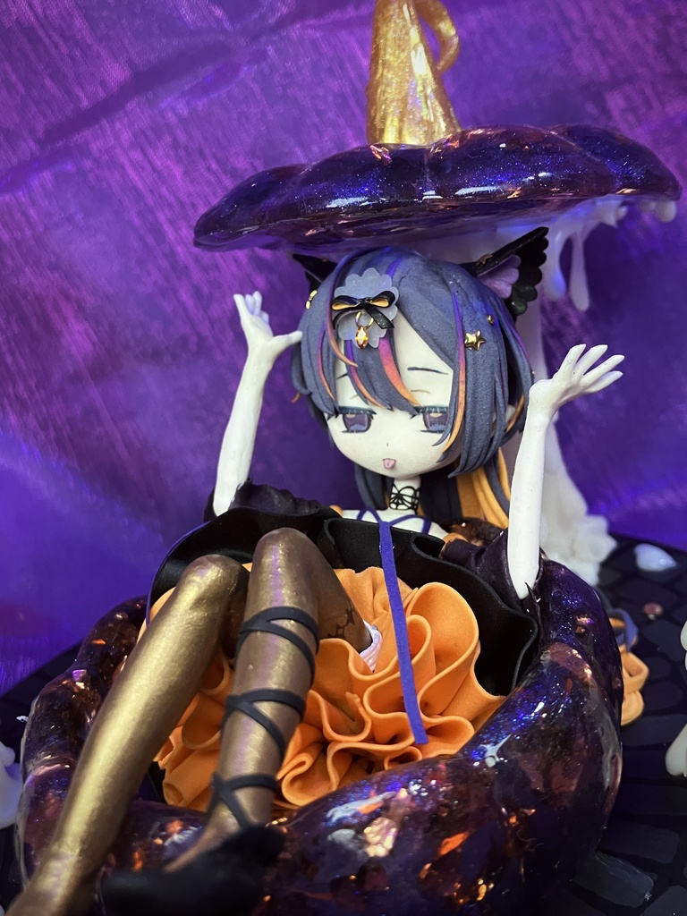 【オリジナル】粘土フィギュア🎃🌙🔮【ヴィネット風】