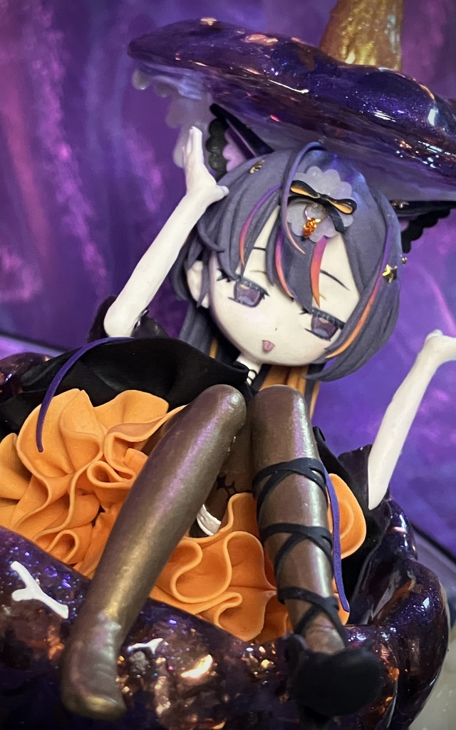 【オリジナル】粘土フィギュア🎃🌙🔮【ヴィネット風】