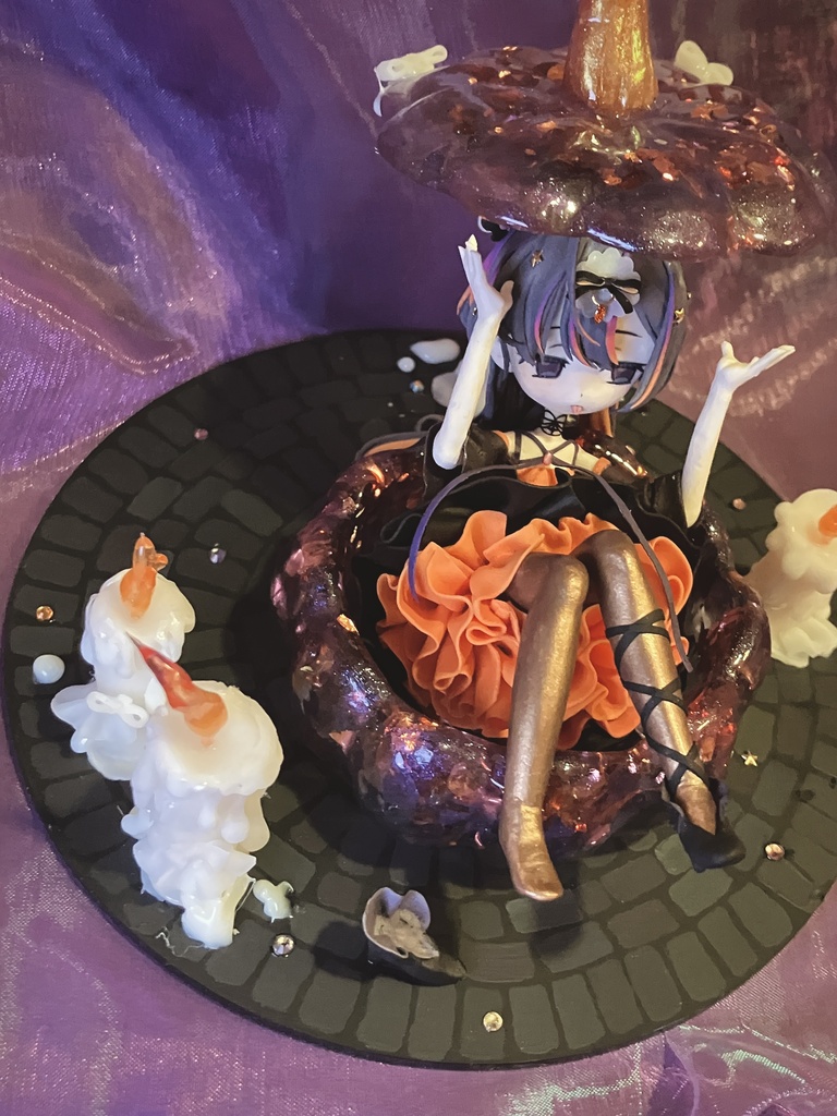 【オリジナル】粘土フィギュア🎃🌙🔮【ヴィネット風】