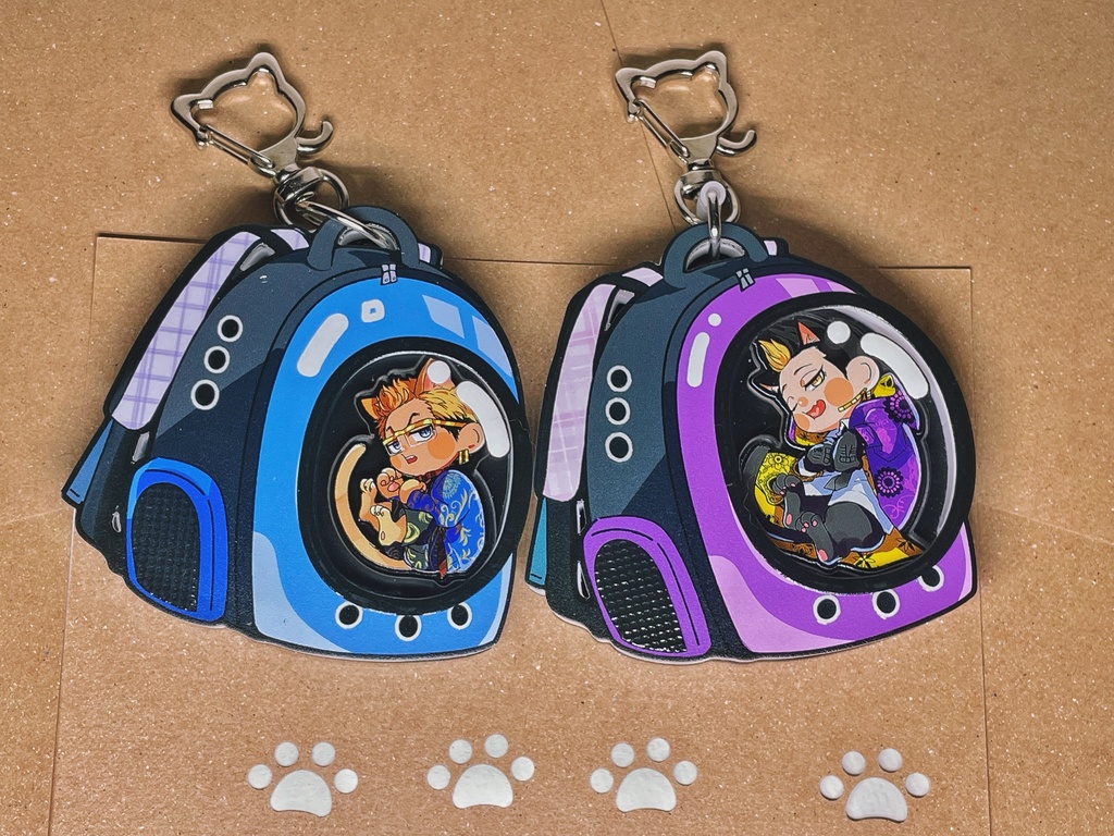 はんきさおでかけ猫ﾁｬﾝアクキー