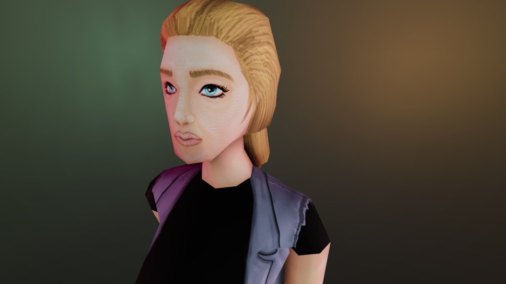 レトロスタイル – 女性キャラクター01 (Retro Style – Female Character 01 )