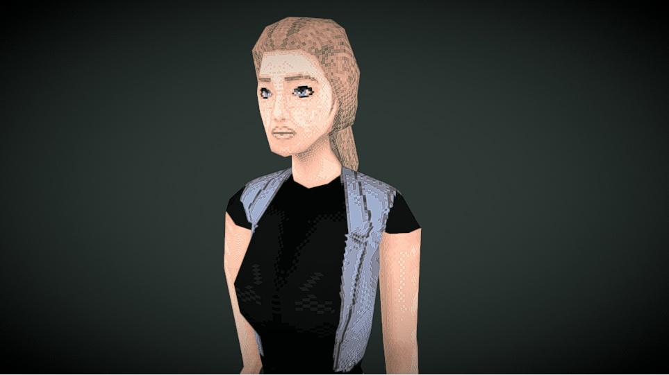 レトロスタイル – 女性キャラクター01 (Retro Style – Female Character 01 )