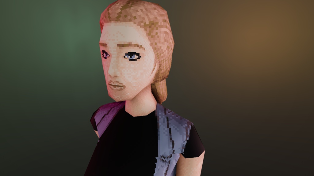 レトロスタイル – 女性キャラクター01 (Retro Style – Female Character 01 )