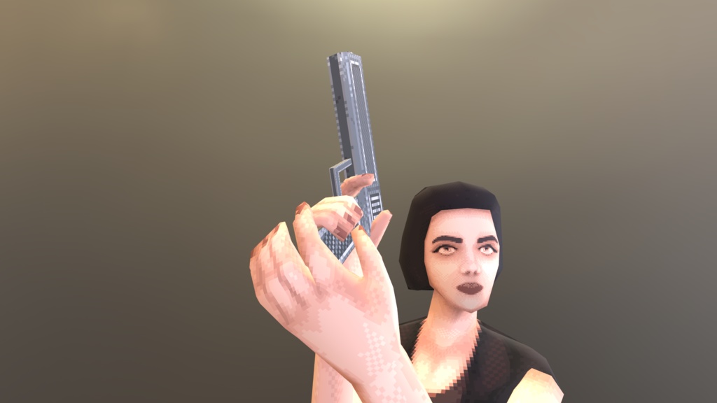 レトロスタイル – アクションヒロイン (Retro Style - Action Heroine)