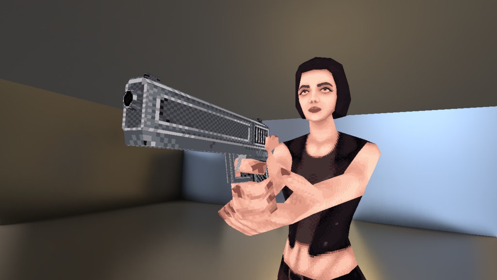 レトロスタイル – アクションヒロイン (Retro Style - Action Heroine)